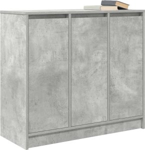 Komoda Betonowa Szara 85x34x76 cm Drewno klejone 4