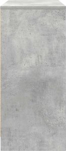 Komoda Betonowa Szara 85x34x76 cm Drewno klejone 7