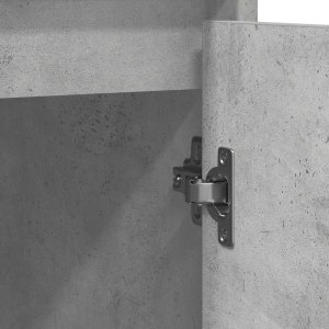 Komoda Betonowa Szara 85x34x76 cm Drewno klejone 10