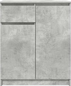 Komoda z szufladą Beton Szary 71x35x84 cm Drewno klejone 6