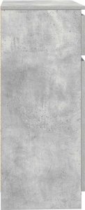 Komoda z szufladą Beton Szary 71x35x84 cm Drewno klejone 7