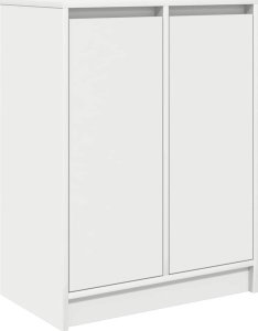 Komoda Biała 57x34x76 cm Drewno klejone 2