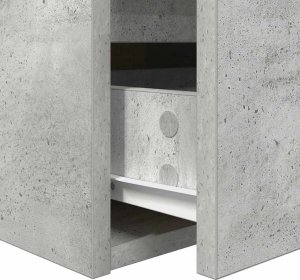 Szafki nocne ścienne 2 szt. Betonowy szary 38x34x40 cm 11