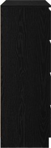 Komoda Czarny Dąb 100x35x99 cm Drewno klejone 7