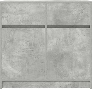 vidaXL Komoda z szufladą Betonowa szarość 80x34x76 cm Drewno klejone 6