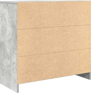 vidaXL Komoda z szufladą Betonowa szarość 80x34x76 cm Drewno klejone 8