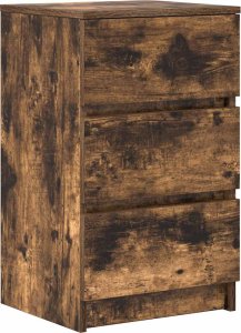 vidaXL Szafka nocna z 3 szufladami Dąb wędzony 39x35x65 cm 2