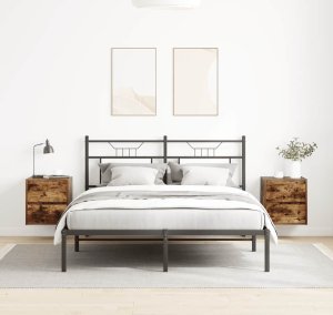 Szafki nocne ścienne 2 szt. Dąb wędzony 38x34x40 cm 3