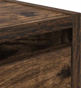 Szafki nocne ścienne 2 szt. Dąb wędzony 38x34x40 cm 10