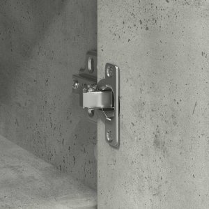 Komoda z szufladą Betonowa szarość 101x35x76 cm Drewno klejone 11