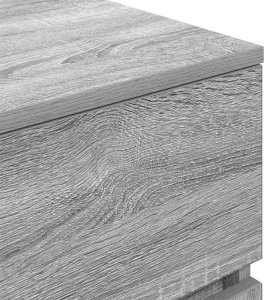 vidaXL Szafka nocna z 3 szufladami Szary Sonoma 39x35x65 cm 9
