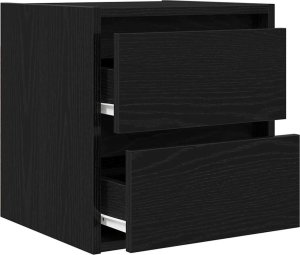 Szafka nocna wisząca czarny dąb 38x34x40 cm 5