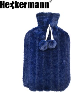 Termofor Heckermann 2L Granatowy z pokrowcem 4