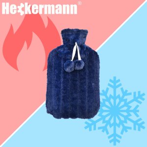 Termofor Heckermann 2L Granatowy z pokrowcem 5