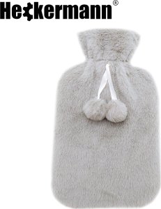 Termofor Heckermann 2L Jasnoszary z pokrowcem 4