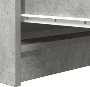 Komoda Betonowa Szara 100x35x99 cm Drewno klejone 10