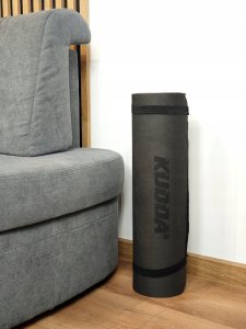 Mata do ćwiczeń jogi antypoślizgowa czarna gruba 1CM TPE WYSOKA JAKOŚĆ 11