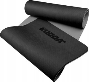 Mata do ćwiczeń jogi antypoślizgowa czarna gruba 1CM TPE WYSOKA JAKOŚĆ 13