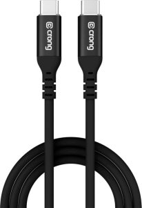 Kabel USB Crong USB-C - USB-C 1.2 m Czarny (CRGSL120USCCBLK) 2