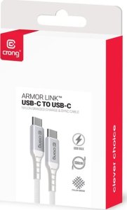 Kabel USB Crong USB-C - USB-C 1.5 m Biały (CRGAL15USCCWHI) 3
