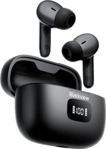 Słuchawki Blackview Słuchawka bluetooth AirBuds 12 TWS BT 5.4 LCD Czarny 400mAh 2