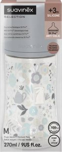 Suavinex - 308749-BUTELKA 270ML/SMOCZEK FIZJOLOGICZNY SX PRO ŚREDNI PRZEPŁYW/NIEBIESKIE LIBERTY/WONDERLAND 3