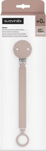 SUAVINEX - 402547-SILIKONOWA ZAWIESZKA    DO SMOCZKA/PALE MAUVE/WONDER 3
