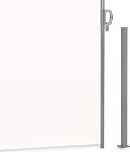 Składana markiza 300x180 cm boczna roleta parawan do ogrodu na taras beżowa 4