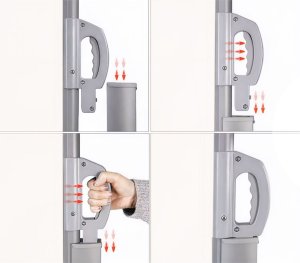 Składana markiza 300x180 cm boczna roleta parawan do ogrodu na taras beżowa 8