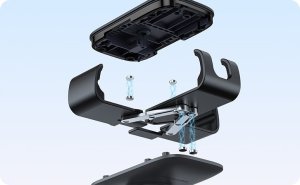 Uchwyt samochodowy Baseus Metal Age 3 na telefon, grawitacyjny, na kratkę nawiewu - czarny 13