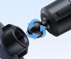 Uchwyt samochodowy Baseus Metal Age 3 na telefon, grawitacyjny, na kratkę nawiewu - czarny 9