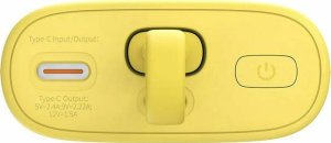 Powerbank Baseus Popsicle 5200mAh 20W z wbudowanym kablem Lightning (+ biały kabel Baseus Simple USB-C - USB-C 60W/20V/3A/30cm) - zółto-różowy 3