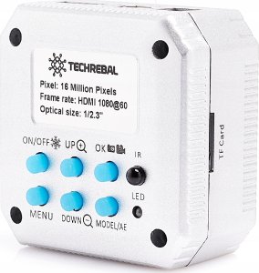 Mikroskop Techrebal Profesjonalny Mikroskop Stereoskopowy Kamera Lampa 56x LED 10HT Zestaw Pro 11