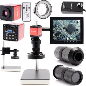 Mikroskop Cyfrowy K10M Kamera 2MP HDMI FULLHD Wyświetlacz LED 56X Techrebal 1