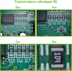 Mikroskop Techrebal Mikroskop Cyfrowy 10A do Elektroniki Kamera 4K HDMI USB Zestaw 10
