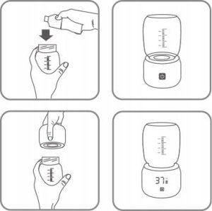 BabyOno Przenośny podgrzewacz do butelek 1645 9
