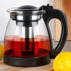 DZBANEK SZKLANY ZAPARZACZ Z SITKIEM 2L DO HERBATY ZIÓŁ 3