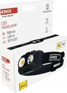 Zibintuvelis ant galvos ikraunamas, LED, 500lm, Li-pol 1200 mAh, EMOS 10