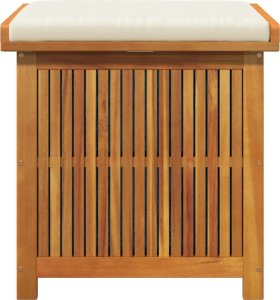 Skrzynka na poduszki ogrodowe 60x50x61 cm lite drewno akacjowe 5