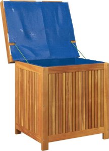 vidaXL Skrzynka na poduszki ogrodowe 60x50x61 cm lite drewno akacjowe 4