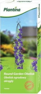 Metalowa pergola ogrodowa 200x30x30cm Okrągła podpora dla roślin pnących 3