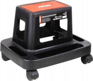 Krzesło warsztatowe na kółkach z wbudowanym schowkiem 150 kg amio-04269 1