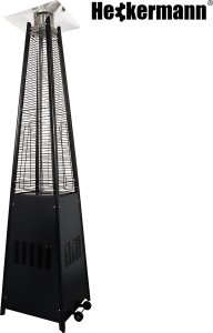 Parasol grzewczy Heckermann HS-PHM-H Czarny ogrzewacz tarasowy Piramida 12