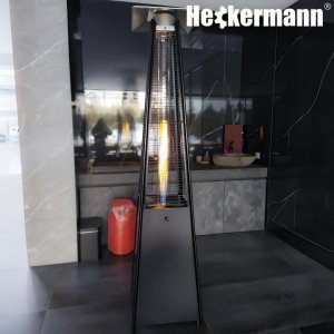 Parasol grzewczy Heckermann HS-PHM-H Czarny ogrzewacz tarasowy Piramida 4