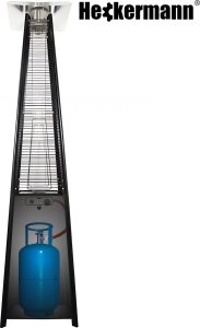 Parasol grzewczy Heckermann HS-PHM-H Czarny ogrzewacz tarasowy Piramida 6