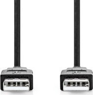 Nedis CCGL60000BK50 kabel USB USB 2.0 5 m USB A Czarny 2