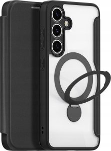 Dux Ducis Etui Skin X Pro na Samsung Galaxy S25 z MagSafe i portfelem - czarne 2