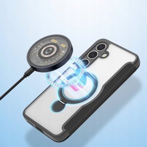 Dux Ducis Etui Skin X Pro na Samsung Galaxy S25 z MagSafe i portfelem - czarne 4