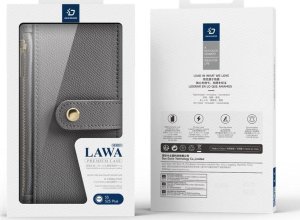 Dux Ducis Etui skórzane Dux Ducis Lawa na Samsung Galaxy S25+ z odłączanym portfelem magnetycznym - szare 6