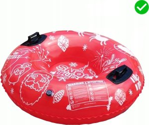 DMUCHANY ŚLIZG ŚNIEŻNY SANKI PŁATKI ŚNIEGU SNOWFLAKES CZERWONY SNOWTUBING 1